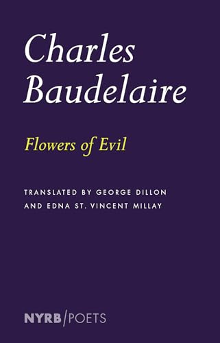 Dark purple book cover for Flowers of Evil by Charles Baudelaire.