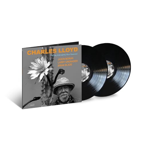 Charles Lloyd double vinyl record with floral and portrait cover art.