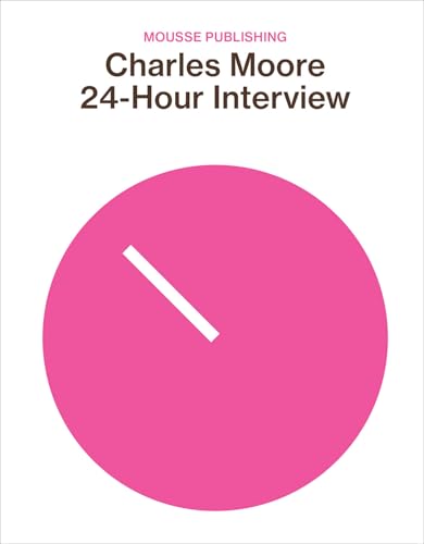 Book cover for "24-Hour Interview" by Charles Moore, with a pink clock face.