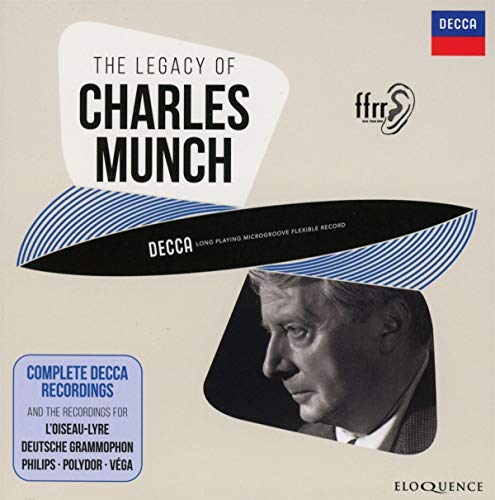 CD cover for “The Legacy of Charles Munch” featuring a portrait.