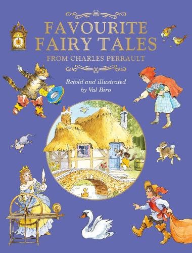 Book cover with illustrations of characters from classic fairy tales.