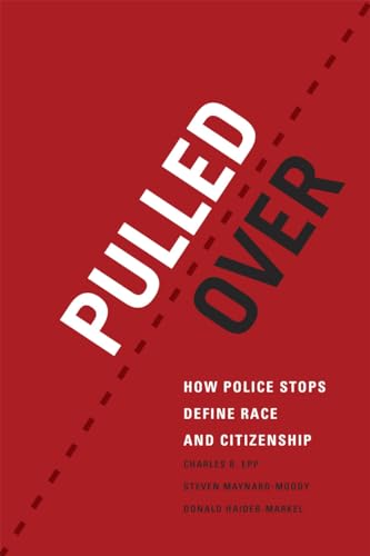 Red book cover with white text: "Pulled Over" and author names.