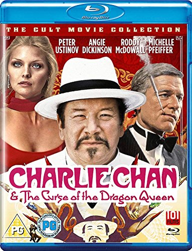 Blu-ray cover art featuring Charlie Chan and cast members against a red background.