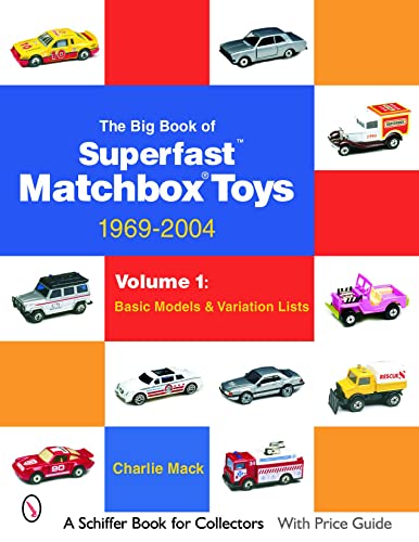 Book cover featuring colorful images of Matchbox Superfast toy cars, 1969-2004.