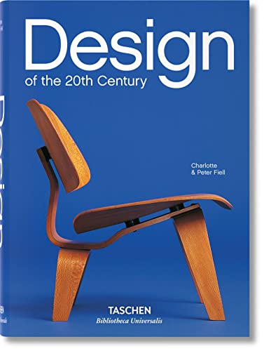 Book cover with 20th century design images on a white or light colored background.