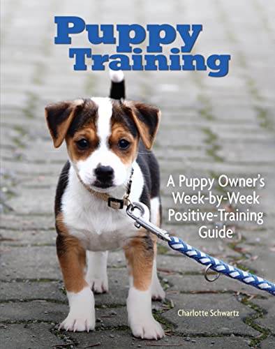 Book cover featuring a small, brown and white puppy on a leash.