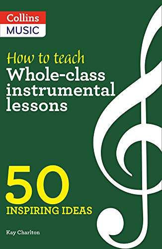 Book cover with a treble clef and text about music education.