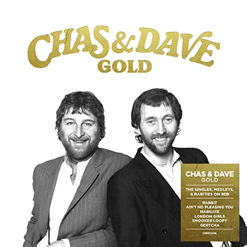CD cover for Chas & Dave’s “Gold” featuring two smiling men in suits.