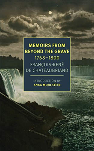 Book cover: “Memoirs From Beyond The Grave” with a waterfall backdrop.