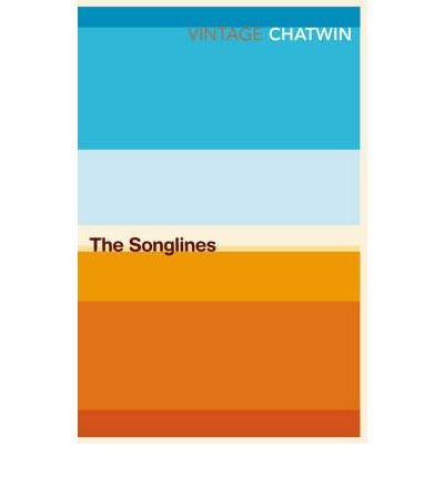 "Book cover with horizontal stripes in shades of blue, beige, and orange, with title text."