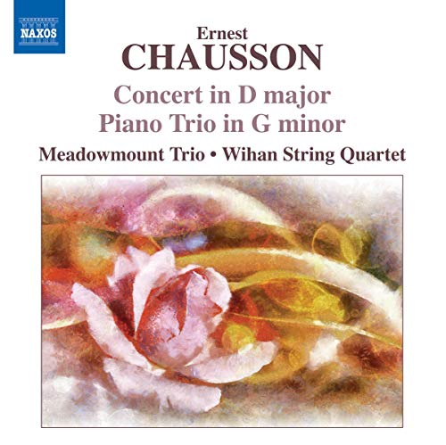 CD cover for Ernest Chausson’s concertos featuring floral artwork.