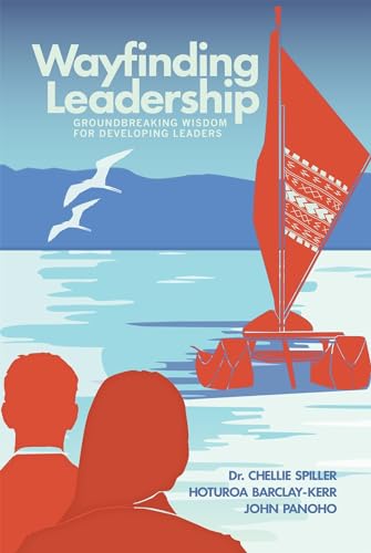 Book cover with leadership title and professional design on a neutral colored background.