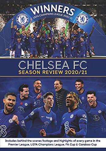 Chelsea FC Season Review 2020/21 DVD cover featuring celebrating players.