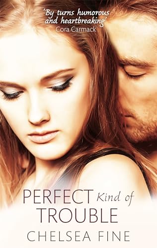 Book cover featuring a close-up of a couple, titled "Perfect Kind of Trouble".