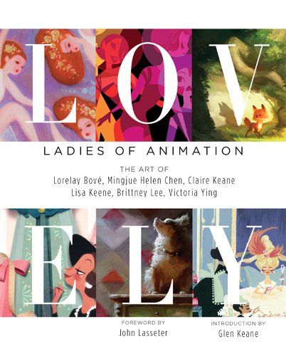 Book cover for “Lovely: Ladies of Animation” featuring colorful character art.