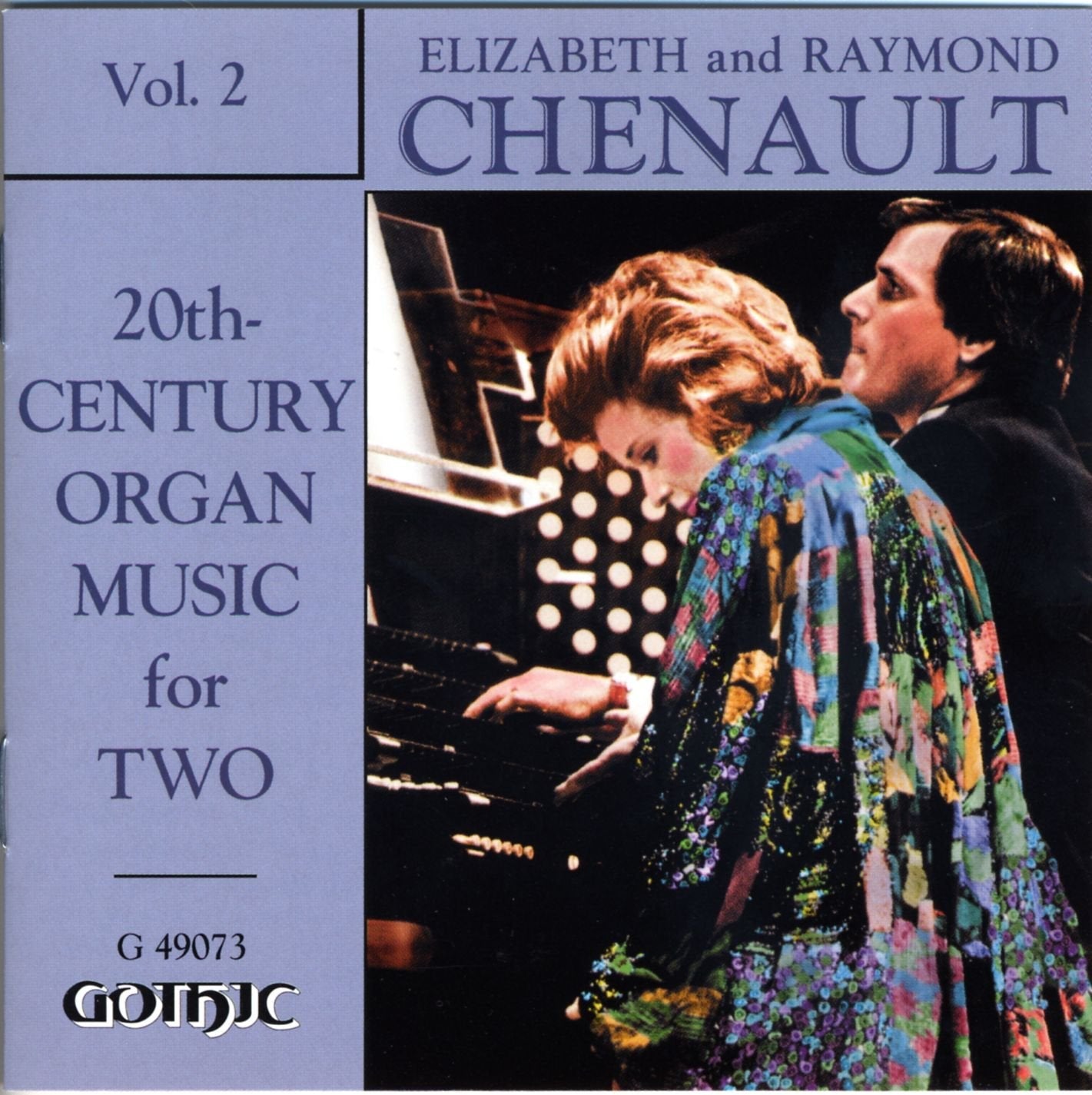CD cover featuring Elizabeth and Raymond Chenault at an organ.