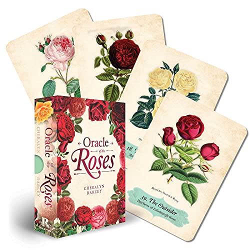 Oracle of the Roses deck with vintage rose illustrations.
