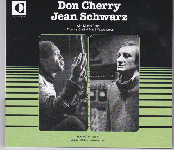 CD cover featuring black and white portraits of Don Cherry and Jean Schwarz.