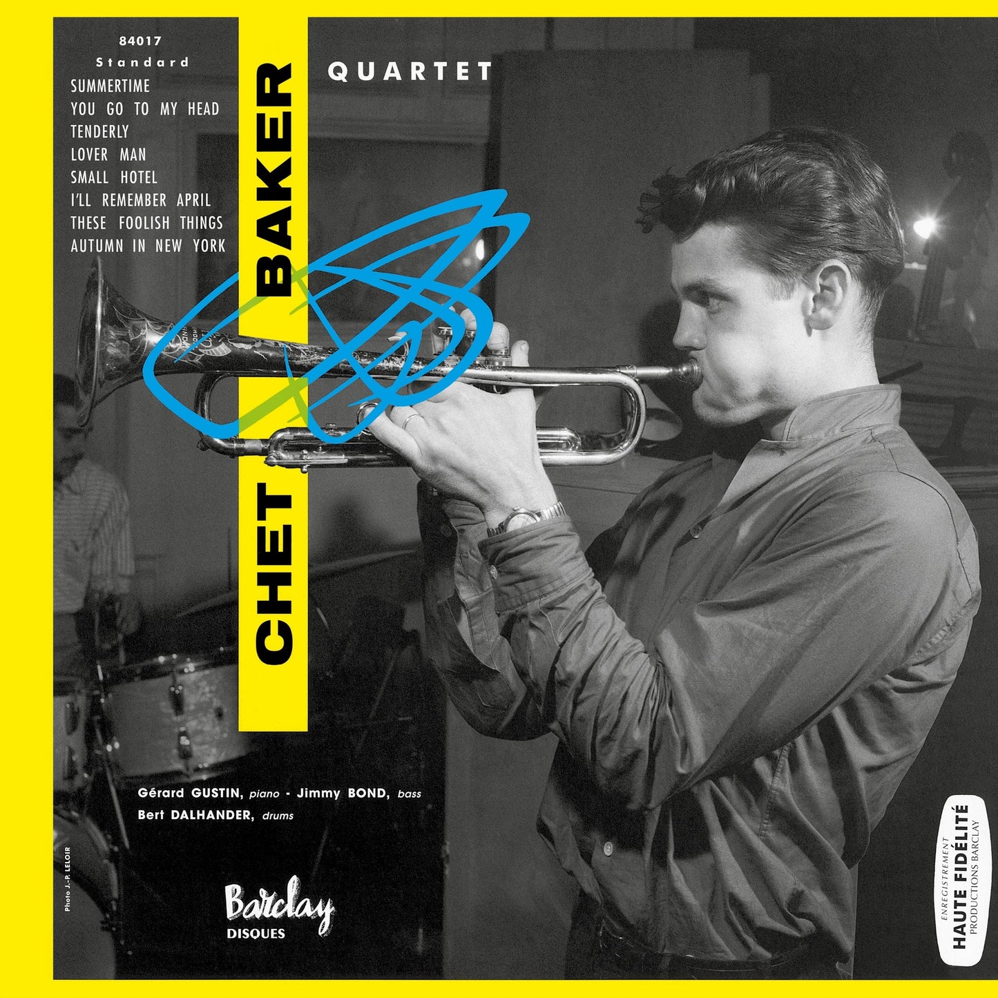 Chet Baker album cover, “In Paris Vol. 2”, featuring a portrait and abstract design.