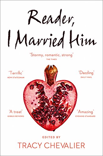 Book cover: “Reader, I Married Him” with a heart-shaped pomegranate.