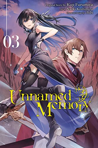 Manga volume cover with two characters and a blue, stylized title.