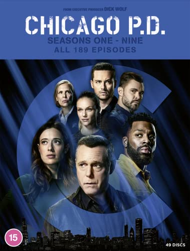 DVD cover for Chicago P.D. seasons one through nine featuring the cast ensemble.