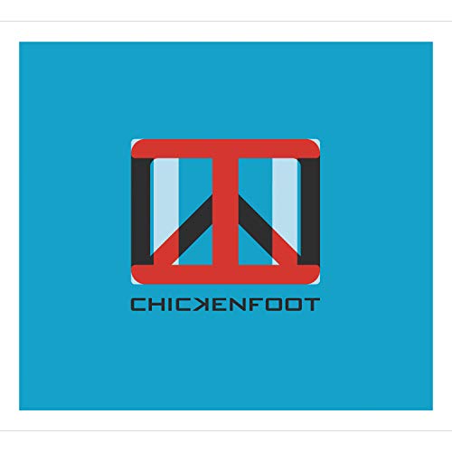 Chickenfoot “III” CD cover: abstract red and black geometric design.