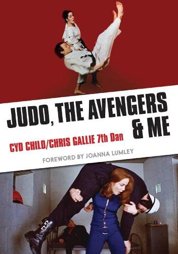 Book cover: judo throw depicted with text "Judo, The Avengers & Me".