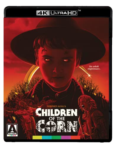 Children of the Corn" Blu-ray cover featuring a boy in a straw hat.