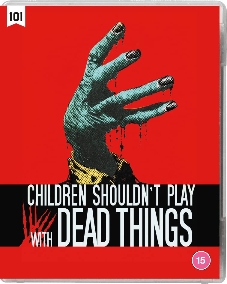 Blu-ray cover: zombie hand reaching out against a red background.
