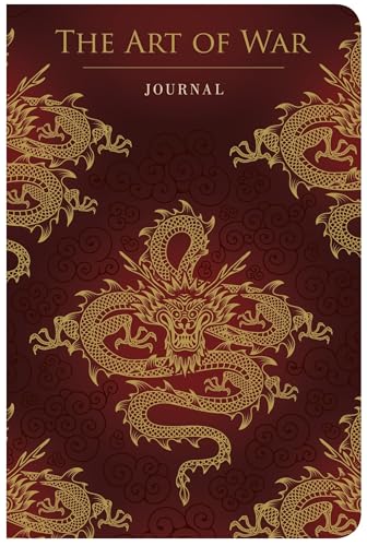 Red journal with gold dragons and the title "The Art of War".