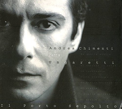 Close-up black and white portrait of a man, CD cover art.
