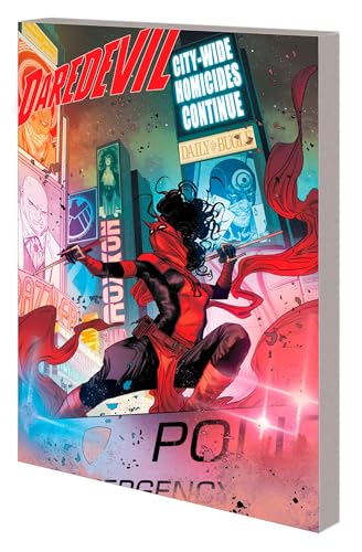Daredevil comic book cover featuring the masked hero with red ribbons.