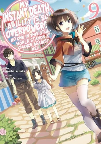 Light novel cover with a young woman and other characters in a town.