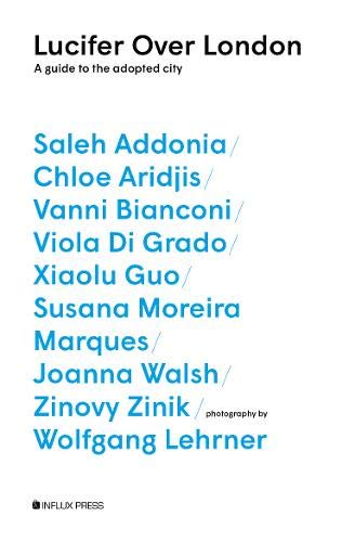 Book cover: "Lucifer Over London" with author and photographer names listed.