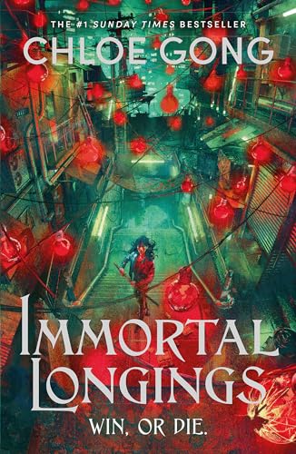 Book cover: woman with sword in a neon-lit, crowded city street.