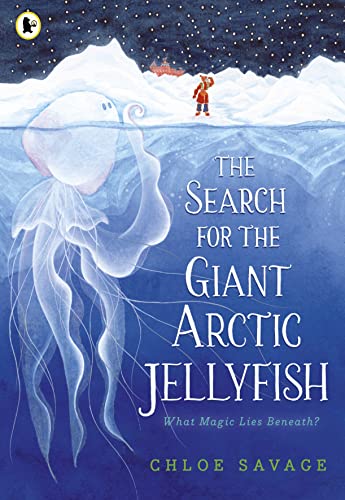 Book cover: Arctic scene with a large jellyfish and small figure.