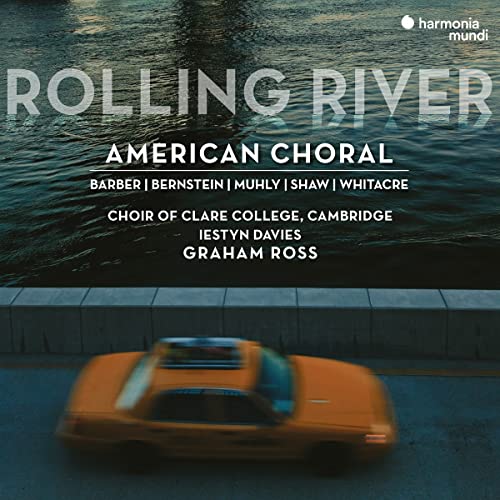 CD cover for "Rolling River" featuring a yellow car and water.
