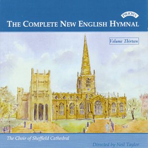 CD cover for "The Complete New English Hymnal Vol. 13" with cathedral image.