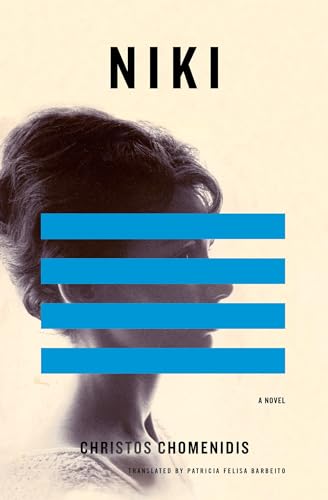 Book cover: “Niki” by Christos Chomenidis, featuring a woman’s obscured face.