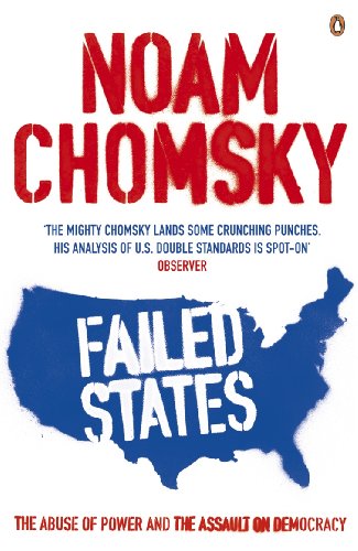 Book cover: "Failed States" by Noam Chomsky, featuring a map of the US.