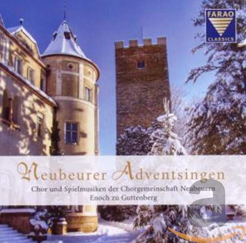 CD cover with a snowy castle and the title “Neubeurer Adventsingen”.