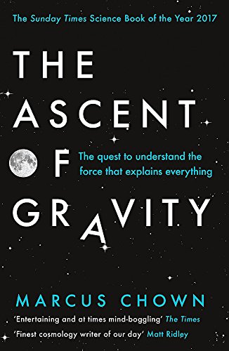 Book cover: "The Ascent of Gravity" with a moon and starry background.