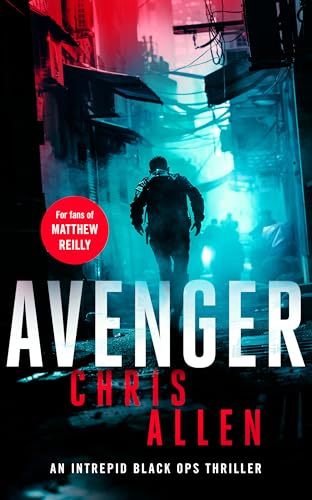 Book cover: a shadowy figure walks down a dark, wet city alley.