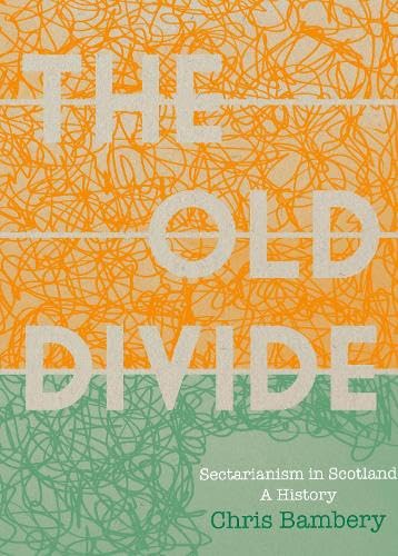 Book cover with abstract orange and green scribbles, white title text.
