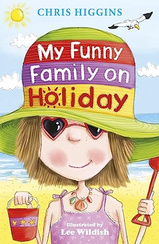 Book cover: girl with hat and sunglasses on a beach.