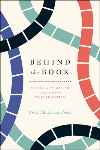 Book cover with abstract colorful rings and title “Behind the Book.”