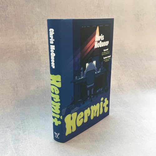 Book cover for "Hermit" by Chris McQueer, showing a lone figure.