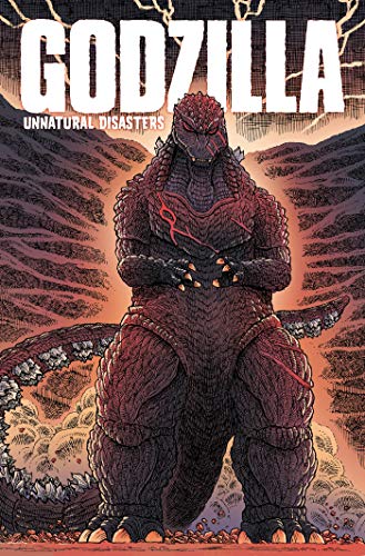 Godzilla comic book cover featuring a detailed, red-scaled monster illustration.