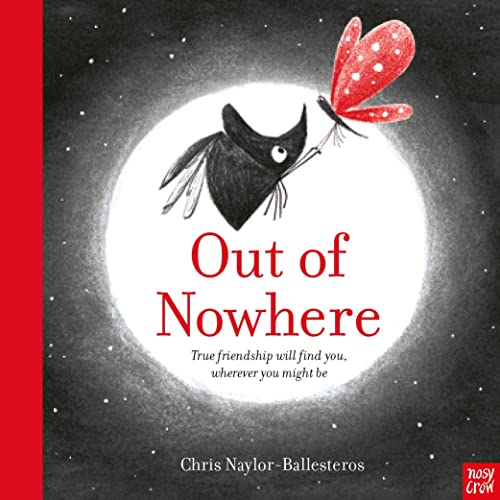 Book cover: a black bird with a red ladybug on a moonlit background.